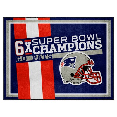 Fan Mats  LLC New England Patriots 8x10 Rug Dynasty Blue