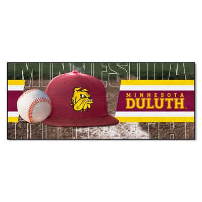 Fan Mats  LLC Minnesota-Duluth Bulldogs Baseball Runner Rug - 30in. x 72in. White