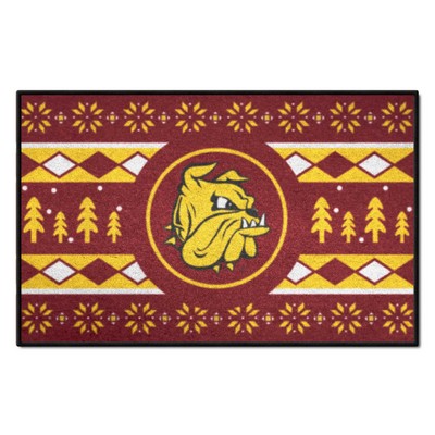 Fan Mats  LLC Minnesota-Duluth Bulldogs Starter Mat Holiday Sweater Red