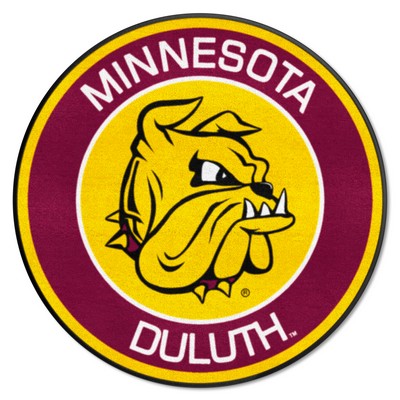 Fan Mats  LLC Minnesota-Duluth Bulldogs Roundel Rug - 27in. Diameter Red