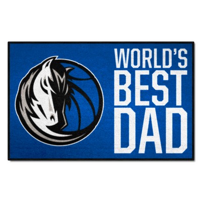 Fan Mats  LLC Dallas Mavericks Starter Mat Accent Rug - 19in. x 30in. Worlds Best Dad Starter Mat Royal