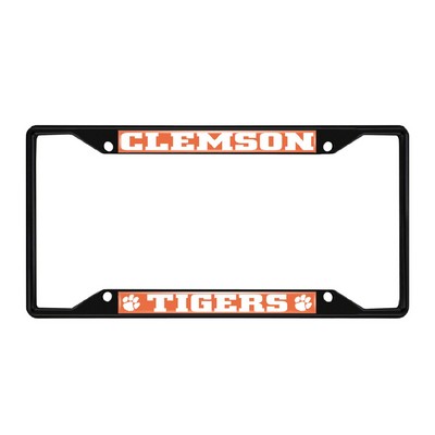Fan Mats  LLC Clemson Tigers License Plate Frame Black Orange