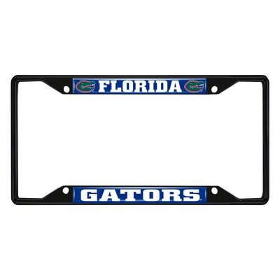Fan Mats  LLC Florida Gators License Plate Frame Black Blue