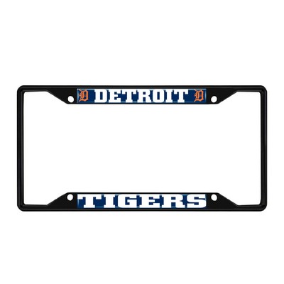 Fan Mats  LLC Detroit Tigers License Plate Frame Black Navy