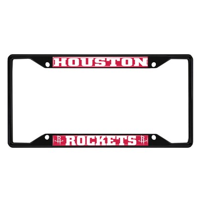 Fan Mats  LLC Houston Rockets License Plate Frame Black Red