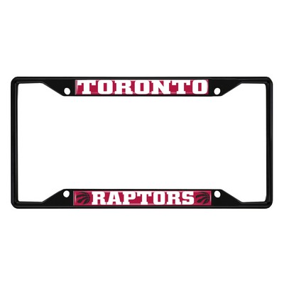Fan Mats  LLC Toronto Raptors License Plate Frame Black Red