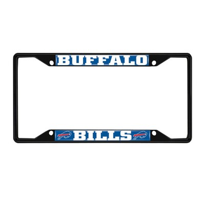 Fan Mats  LLC Buffalo Bills License Plate Frame Black Blue