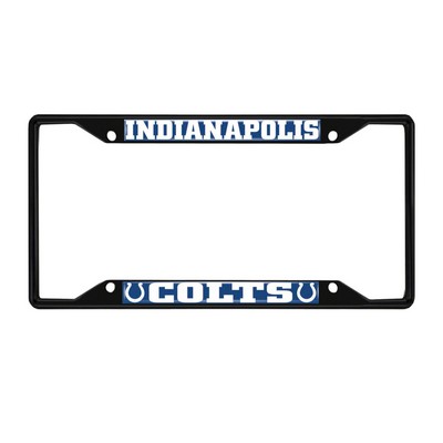 Fan Mats  LLC Indianapolis Colts License Plate Frame Black Blue