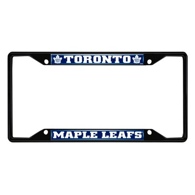 Fan Mats  LLC Toronto Maple Leafs License Plate Frame Black Blue