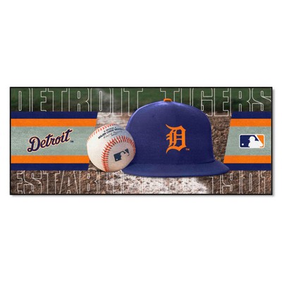 Fan Mats  LLC Detroit Tigers Baseball Runner Navy