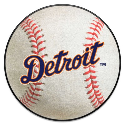 Fan Mats  LLC Detroit Tigers Baseball Mat White