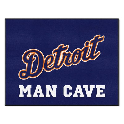 Fan Mats  LLC Detroit Tigers All-Star Mat Man Cave Navy