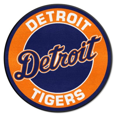 Fan Mats  LLC Detroit Tigers Roundel Rug - 27in. Diameter Navy