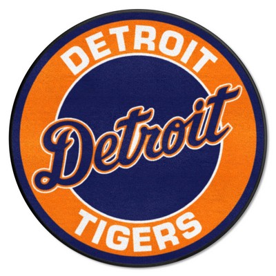 Fan Mats  LLC Detroit Tigers Roundel Mat Navy