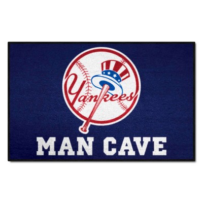 Fan Mats  LLC New York Yankees Starter Mat Man Cave Navy