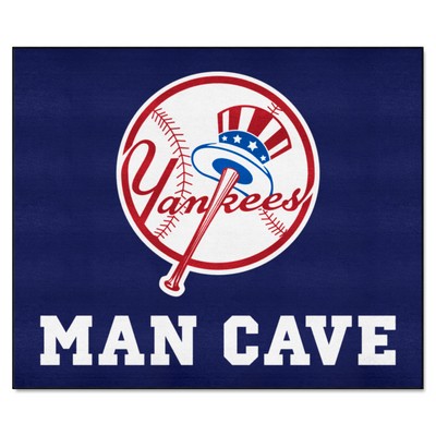 Fan Mats  LLC New York Yankees Man Cave Tailgater Rug - 5ft. x 6ft. Navy