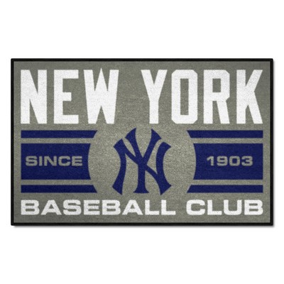 Fan Mats  LLC New York Yankees Starter Mat Accent Rug - 19in. x 30in. Gray