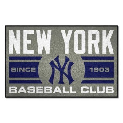 Fan Mats  LLC New York Yankees Starter Mat Uniform Gray