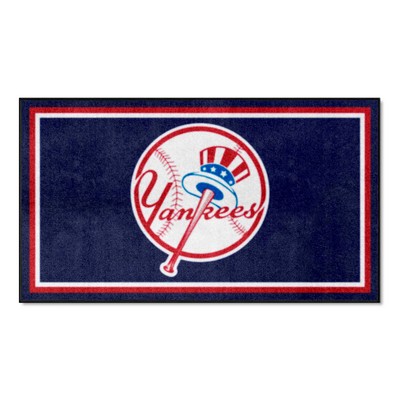 Fan Mats  LLC New York Yankees 3x5 Rug Navy