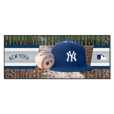 Fan Mats  LLC New York Yankees Baseball Runner Rug - 30in. x 72in. Gray