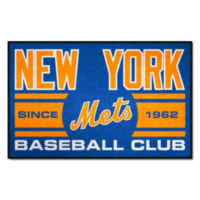 Fan Mats  LLC New York Mets Starter Mat Uniform Blue