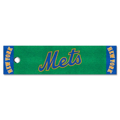 Fan Mats  LLC New York Mets Putting Green Mat - 1.5ft. x 6ft. Green