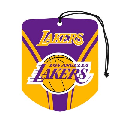 Fan Mats  LLC Los Angeles Lakers 2 Pack Air Freshener Yellow
