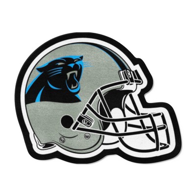 Fan Mats  LLC Carolina Panthers Mascot Helmet Rug Black