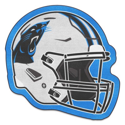 Fan Mats  LLC Carolina Panthers Mascot Mat Helmet Gray
