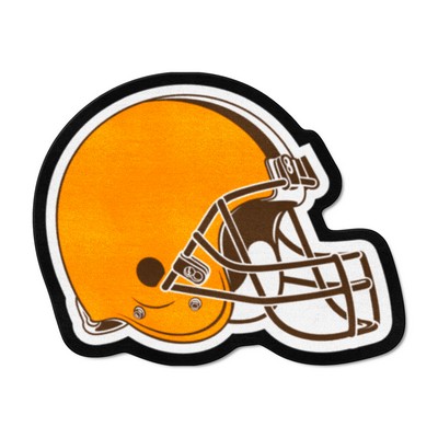 Fan Mats  LLC Cleveland Browns Mascot Helmet Rug Brown
