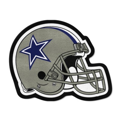 Fan Mats  LLC Dallas Cowboys Mascot Helmet Rug Navy