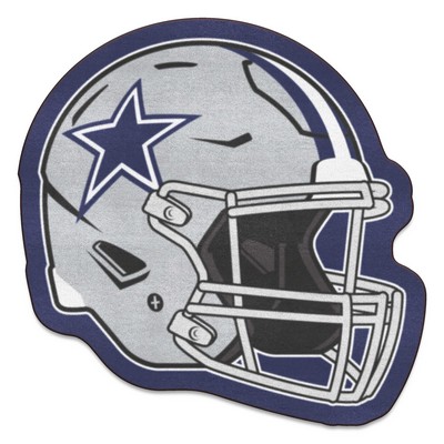 Fan Mats  LLC Dallas Cowboys Mascot Mat Helmet Gray
