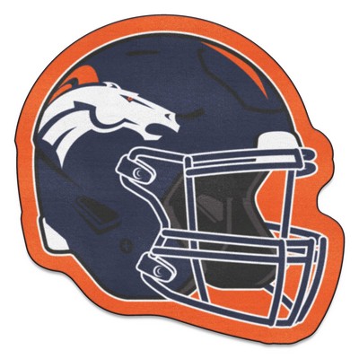 Fan Mats  LLC Denver Broncos Mascot Mat Helmet Blue