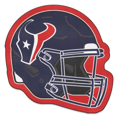 Fan Mats  LLC Houston Texans Mascot Mat Helmet Blue