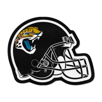 Fan Mats  LLC Jacksonville Jaguars Mascot Helmet Rug Black