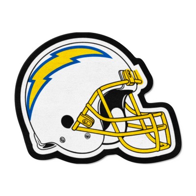 Fan Mats  LLC Los Angeles Chargers Mascot Helmet Rug Navy