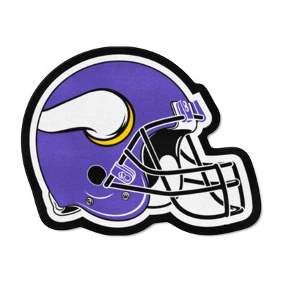 Fan Mats  LLC Minnesota Vikings Mascot Helmet Rug Purple