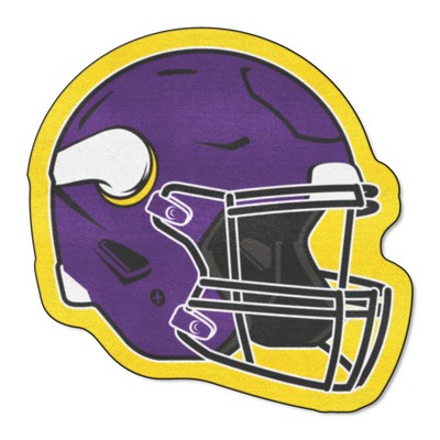 Minnesota Vikings Mascot Mat Helmet Purple Fan Mats  LLC Minnesota Vikings Mascot Mat Helmet Purple