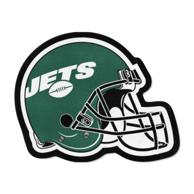 Fan Mats  LLC New York Jets Mascot Helmet Rug Green