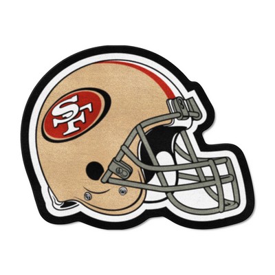 Fan Mats  LLC San Francisco 49ers Mascot Helmet Rug Red