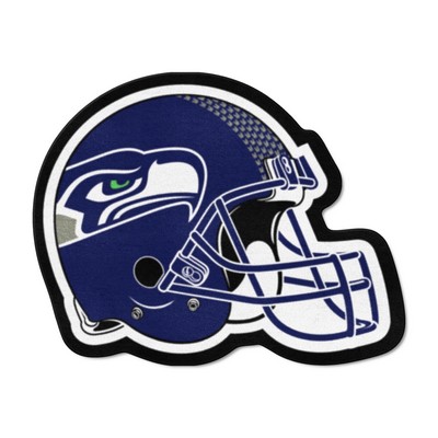 Fan Mats  LLC Seattle Seahawks Mascot Helmet Rug Blue