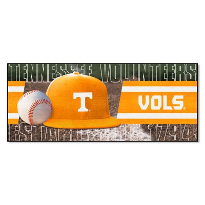 Fan Mats  LLC Tennessee Volunteers Baseball Runner Rug - 30in. x 72in. Orange