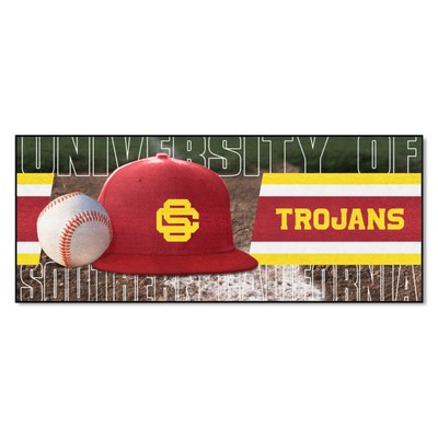 Fan Mats  LLC Southern California Trojans Baseball Runner Rug - 30in. x 72in. Cardinal