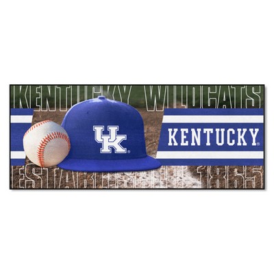 Fan Mats  LLC Kentucky Wildcats Baseball Runner Rug - 30in. x 72in. Blue