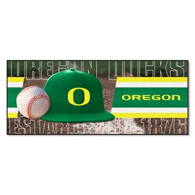 Fan Mats  LLC Oregon Ducks Baseball Runner Green