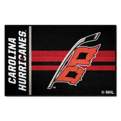 Fan Mats  LLC Carolina Hurricanes Starter Mat Uniform Black