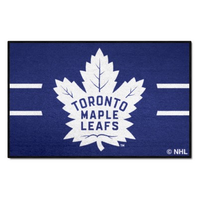Fan Mats  LLC Toronto Maple Leafs Starter Mat Accent Rug - 19in. x 30in. Uniform Alternate Design Blue