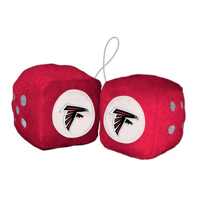 Fan Mats  LLC Atlanta Falcons Fuzzy Dice Red