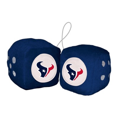 Fan Mats  LLC Houston Texans Fuzzy Dice Navy