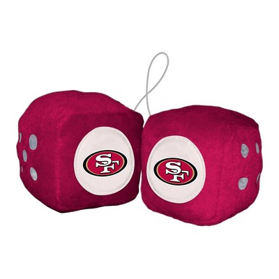 Fan Mats  LLC San Francisco 49ers Fuzzy Dice Red